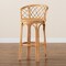 Baxton Studio Orchard Modern Bohemian Natural Brown Rattan Bar Stool 203-12588 - alternate 10